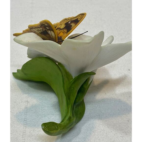 Franklin Mint Butterflies of Paradise Porcelain Figurine Swordtail Tortoiseshel - Picture 6 of 11